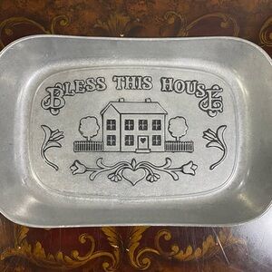 Wilton Armetale Silver Decorative Tray